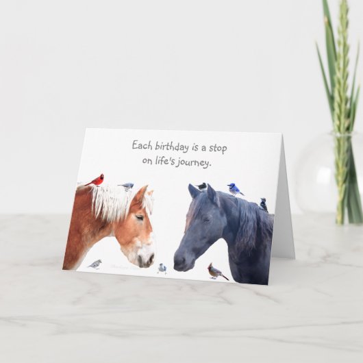 生命の旅行の停止: ハッピーバースデー カード (正面)