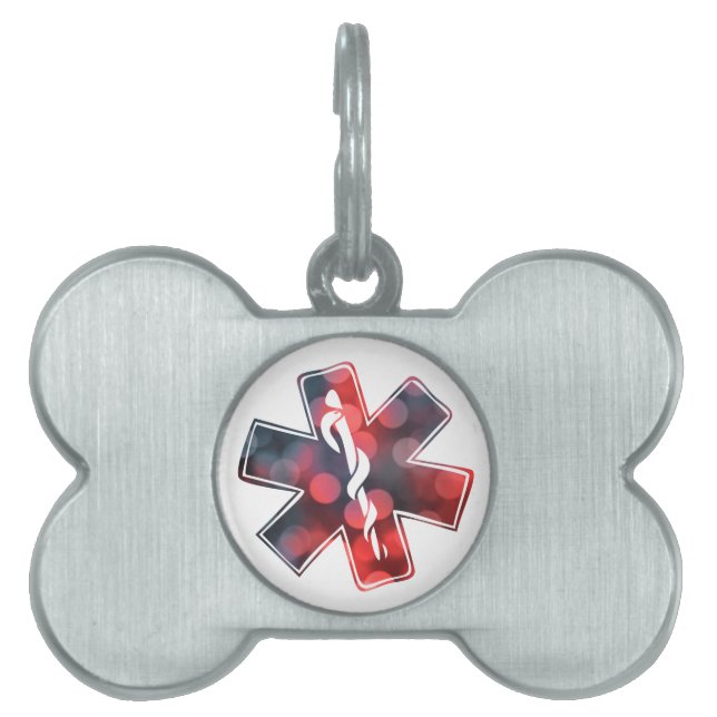 生命の星《写真》ぼけ味 ペットネームタグ (正面)