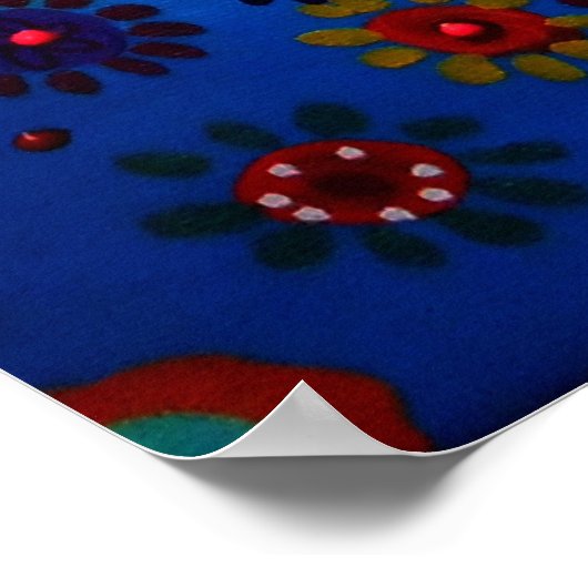 生命の木お洒落の絵画木 ポスター (角)