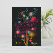 生命の木お洒落結婚 招待状 (スタンド正面)