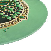 生命の木とケルト結び目模様。 カッティングボード (角)