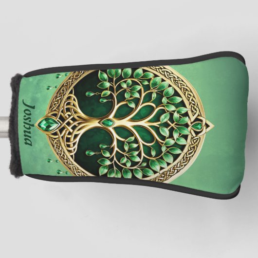 生命の木とケルト結び目模様。 ゴルフヘッドカバー