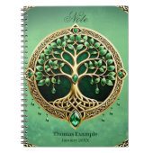 生命の木とケルト結び目模様。 ノートブック (正面)