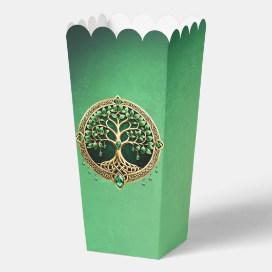 生命の木とケルト結び目模様。 フェイバーボックス (裏面)