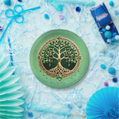 生命の木とケルト結び目模様。 ペーパープレート (パーティー)