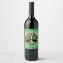 生命の木とケルト結び目模様。