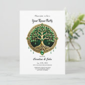 生命の木とケルト結び目模様。 招待状 (スタンド正面)