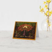 生命の木とハトのカード カード (黄色い花)