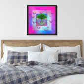 生命の木と虹の天使の翼 キャンバスプリント (インサイチュ (寝室))