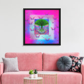 生命の木と虹の天使の翼 キャンバスプリント (インサイチュ (リビング))