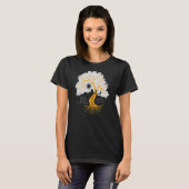 生命の木のチャクラシンボル幸せ Tシャツ (正面フル)