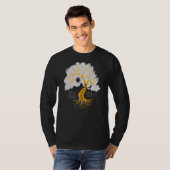 生命の木のチャクラシンボル幸せ Tシャツ (正面フル)