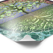 生命の木のハートと愛 フォトプリント            (角)