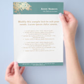 生命の木のロゴ健康と健康 チラシ (手)