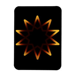 生命の木の燃えるオレンジ色のシンボルマグネット マグネット