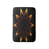 生命の木の燃えるオレンジ色のシンボル バスマット (正面縦)