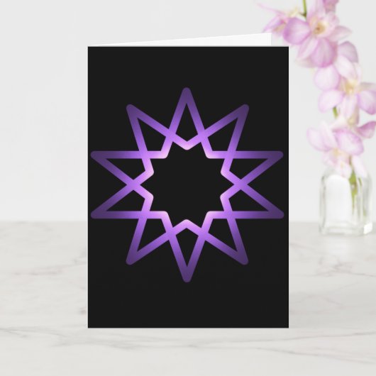 生命の木の紫色の星のシンボル カード (蘭)