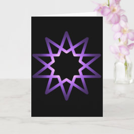 生命の木の紫色の星のシンボル カード
