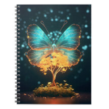 生命の木の美しい大きな蝶