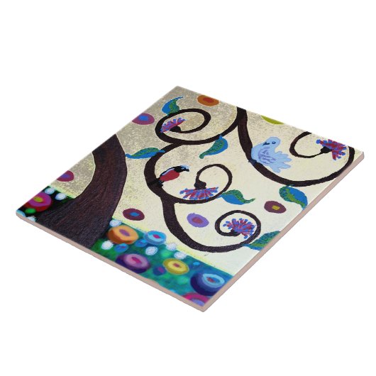 生命の木の詳細 タイル (側面)