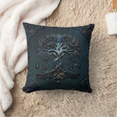 生命の木の輝き魂の宝石 クッション (ブランケット)