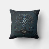 生命の木の輝き魂の宝石 クッション (裏面)