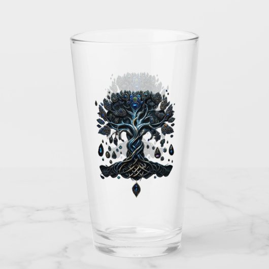 生命の木の輝き魂の宝石 タンブラーグラス (正面)