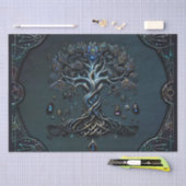 生命の木の輝き魂の宝石 薄葉紙 (クラフト)