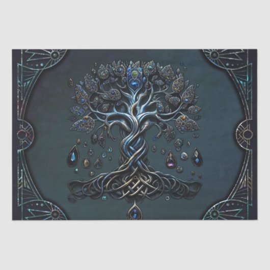 生命の木の輝き魂の宝石 薄葉紙 (正面)