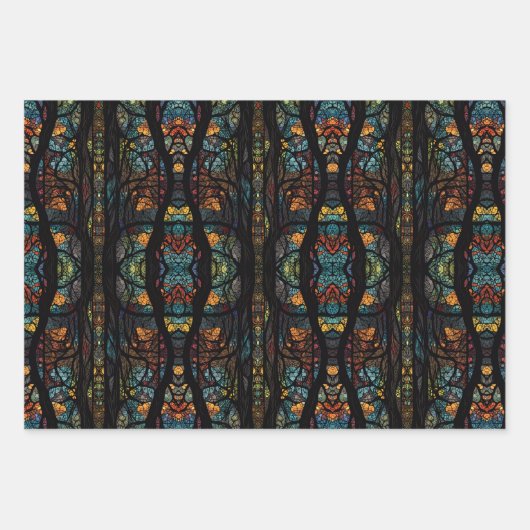 生命の木は強力で古代のシンボルである ラッピングペーパーシート (正面2)