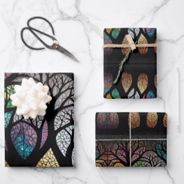 生命の木は、天国、地球、地下世界を結ぶ ラッピングペーパーシート