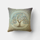生命の木ゴールデンスパイラルと大理石 クッション (裏面)
