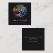 生命の木シルバースワール スクエア名刺 (正面/裏面)