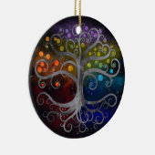 生命の木シルバースワール セラミックオーナメント (右)