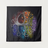 生命の木シルバースワール タペストリー (正面(横))