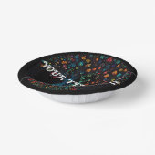 生命の木ステンドグラスのモザイク ペーパーボウル (傾斜あり)