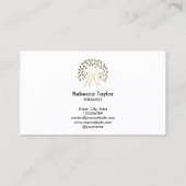 生命の木セラピストライフコーチフィットネスヘルス 名刺 (裏面)