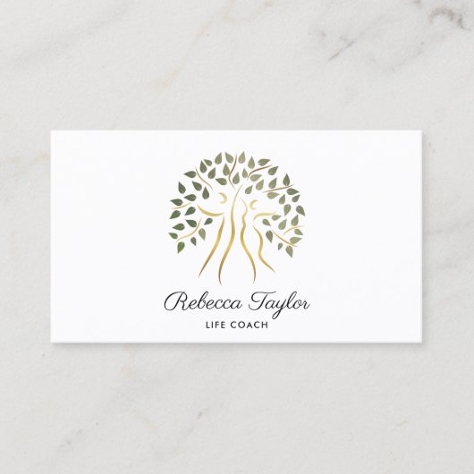 生命の木セラピストライフコーチフィットネスヘルス 名刺 (正面)