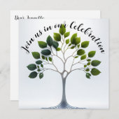 生命の木パーティー招待状 招待状 (正面/裏面)