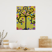 生命の木絵画の ポスター (キッチン)