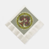 生命の木賛美の 縁ありランチョンナプキン (角)