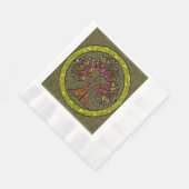 生命の木賛美の 縁ありランチョンナプキン (角)