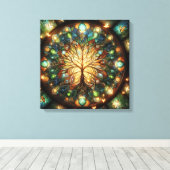 生命の木1 キャンバスプリント (インサイチュ (ウッドフロア))