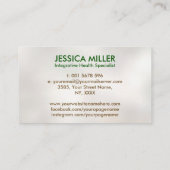 生命の木2重ヘリックスDNA機能薬 名刺 (裏面)