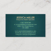 生命の木2重ヘリックスDNA機能薬 名刺 (裏面)