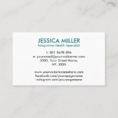 生命の木2重ヘリックスDNA機能薬 名刺 (裏面)