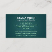 生命の木2重ヘリックスDNA機能薬 名刺 (裏面)