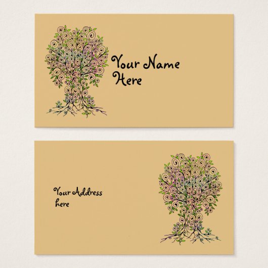 生命の木 – らせん状葉フルーツ1 (正面&裏面)