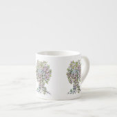 生命の木 – らせん状葉フルーツ1 エスプレッソカップ (正面右)