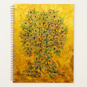 生命の木 – らせん状葉フルーツ1 プランナー手帳 (正面)